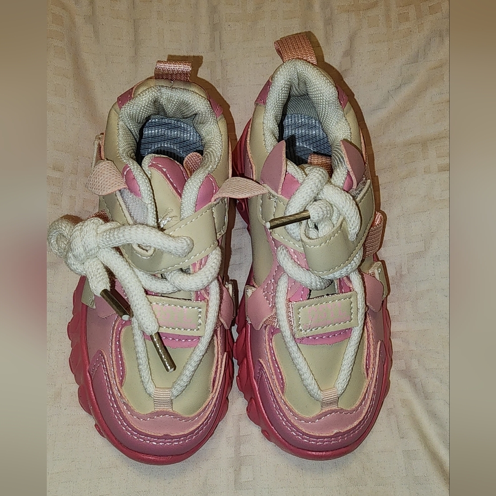 Pink and Cream Kids Shoes